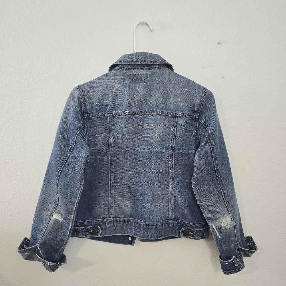 SO Junior's Blue Jean Jacket Size Large - Picture 2 of 5